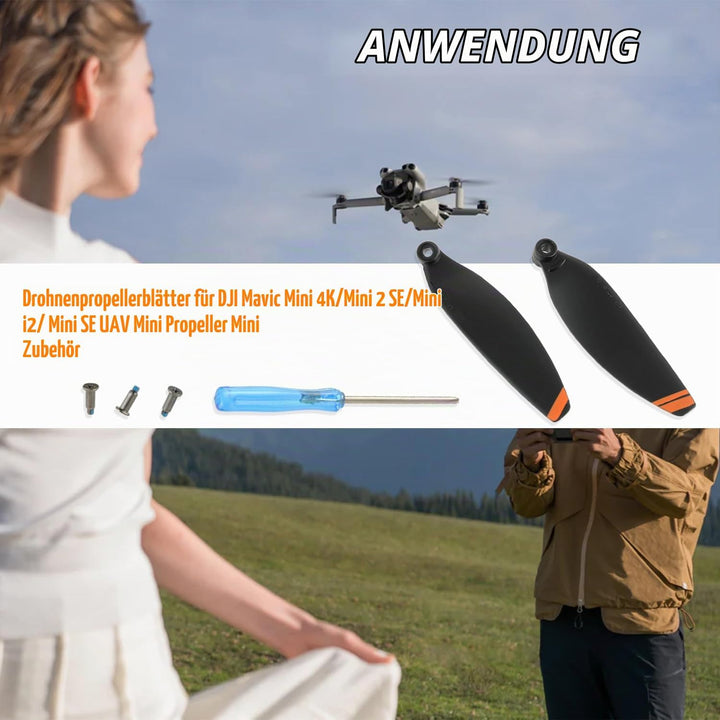 24Pcs Propeller für DJI Mini 4K, Mini 2 SE/ 2/ SE, Drohnen Ersatzpropeller Luftschrauben Set mit Sch