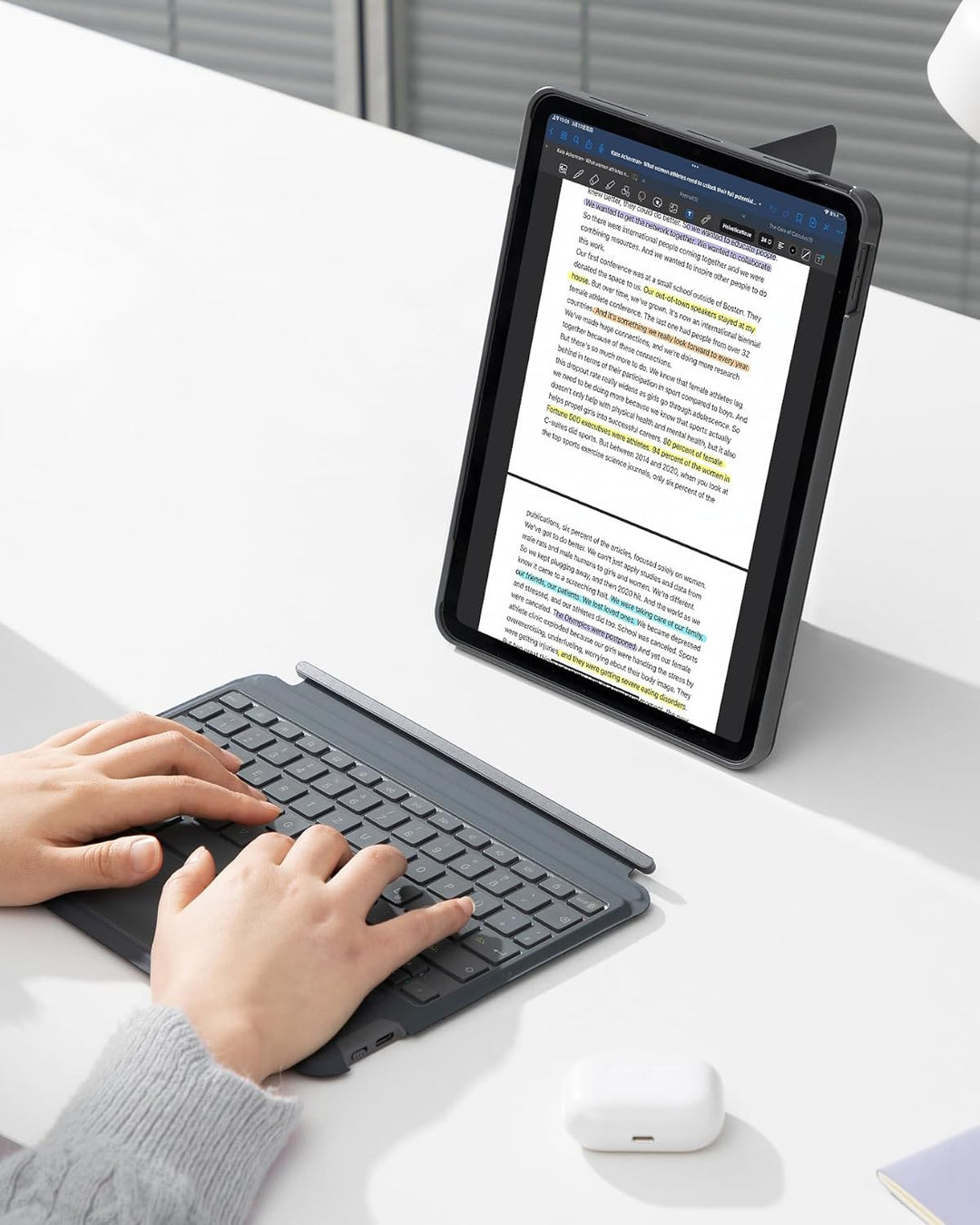 Inateck Hülle mit Tastatur für iPad 10 Generation,Tastatur mit Touchpad für iPad 10th Gen 10,9 Zoll