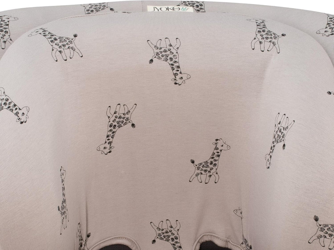 JYOKO Kids Bezug kompatibel mit Joie Spin 360, Nuna Rebl, aus Baumwolle (Giraffe), Bezug für Joie Sp