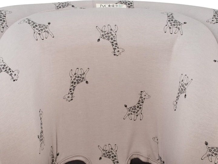 JYOKO Kids Bezug kompatibel mit Joie Spin 360, Nuna Rebl, aus Baumwolle (Giraffe), Bezug für Joie Sp