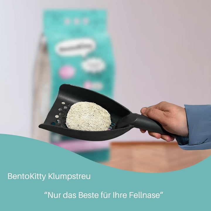 BentoKitty Katzenstreu (30L, 3er Pack) Naturell, Klumpend, weiss, feinkörnig, Klumpstreu aus Bentoni