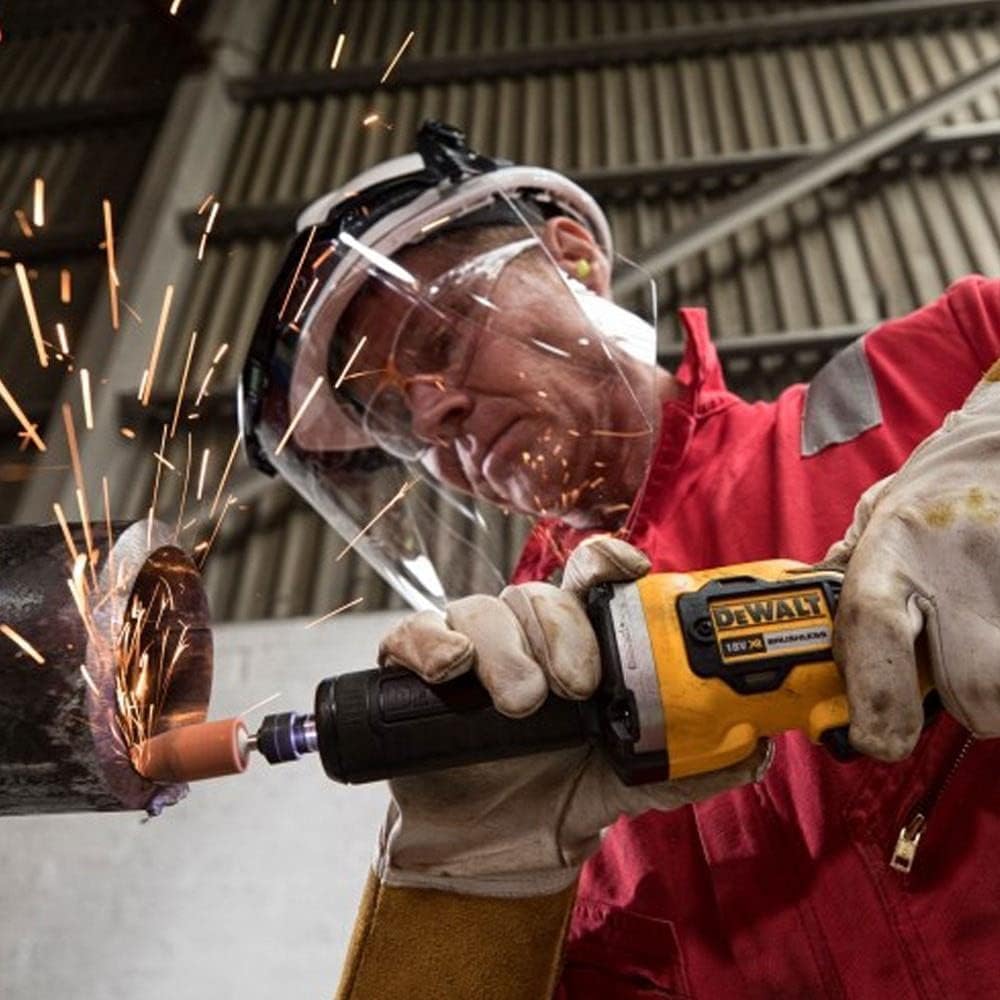 Dewalt Akku-Geradeschleifer (18V, bürstenlos, 6 mm Spannzange, dreistufige Drehzahlelektronik, LED-L