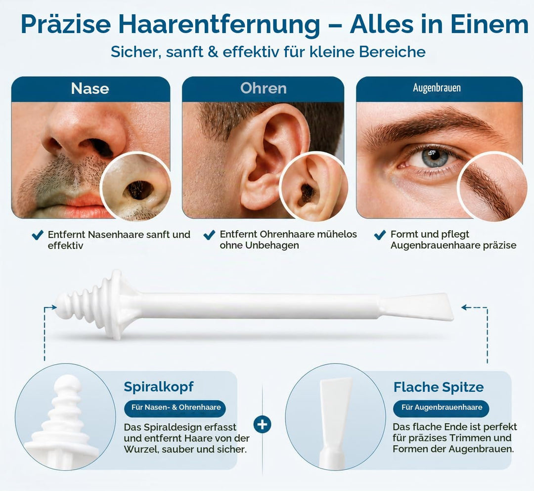 Nase Waxing set, Nasenhaar Wachs, Männer Nasenwachs Haarentfernung Set mit Mini Wax Maschine,USB-Sch