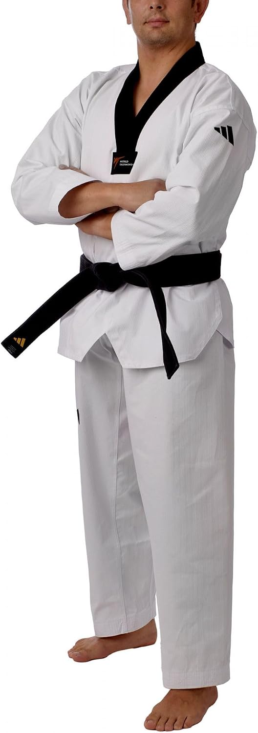 adidas Taekwondoanzug Champ II | Dobok mit neuem WT Logo | für Kinder und Erwachsene | Leicht und at