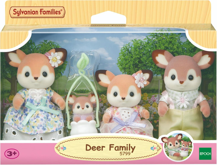 Sylvanian Families 5799 REH Familie, Tierfiguren Wald, Spielzeug für Kinder ab 3 Jahren