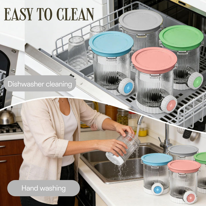 4 Stück für Ninja Swirl Creami Behälter 480ml,für Ninja Eismaschine für NC700 NC701EU Serie,BPA-frei