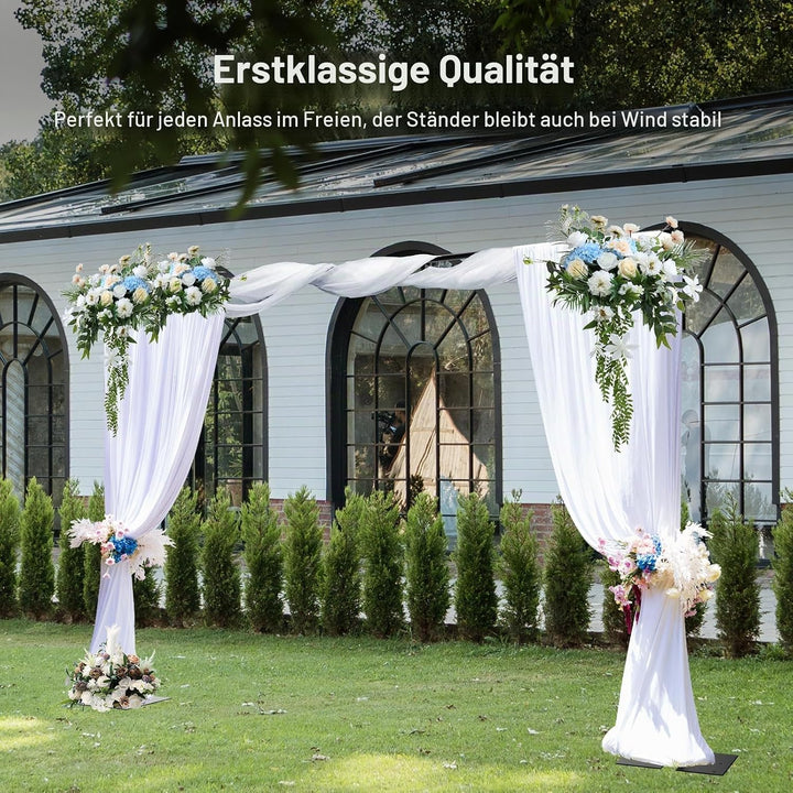 EMART Foto Hintergrund Ständer 2,6 x 3 m, Heavy Duty Fotohintergrund Ständer mit Metallstahlbasis, V