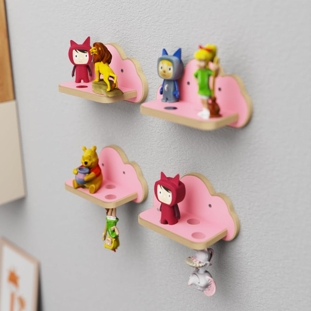 Regal für Toniefiguren, Wandregal für Kinder, Aufbewahrung für Tonies und Tonibox, Kinderregal zur T