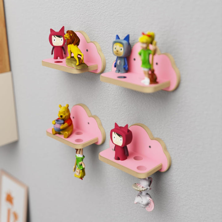 Regal für Toniefiguren, Wandregal für Kinder, Aufbewahrung für Tonies und Tonibox, Kinderregal zur T