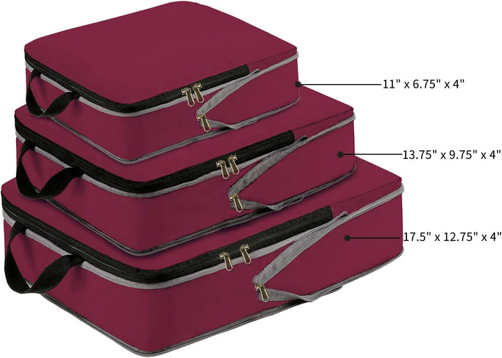 Eono Komprimierbaren Packwürfeln zur Organisation Ihres Reisegepäcks, Compression Packing Cube, Pack