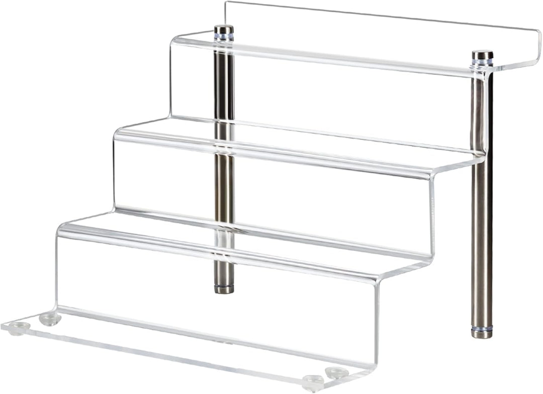 LileZbox Acryl-Display-Riser-Regal für Pops-Figuren, klarer kleiner 4-Stufen-Display-Ständer zum Prä
