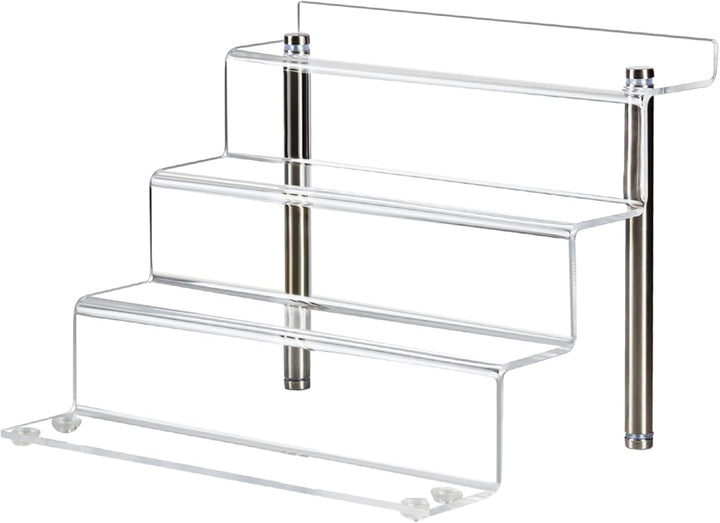 LileZbox Acryl-Display-Riser-Regal für Pops-Figuren, klarer kleiner 4-Stufen-Display-Ständer zum Prä