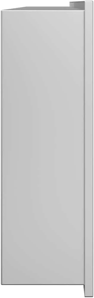 vidaXL Duschnische Silber 90 x 30 x 9,5 cm Edelstahl, Modernes Badezimmer-Design, rechteckige Duschn