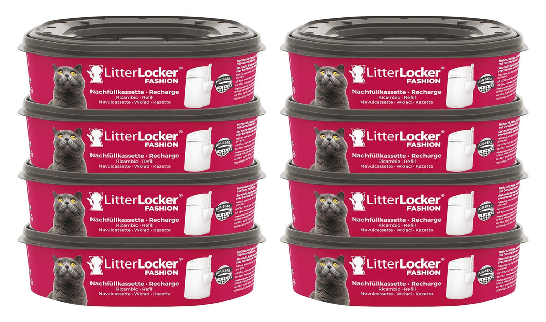 Litter Locker LitterLocker Fashion 8er-Pack Original Nachfüllkassetten, erspart den täglichen Gang z