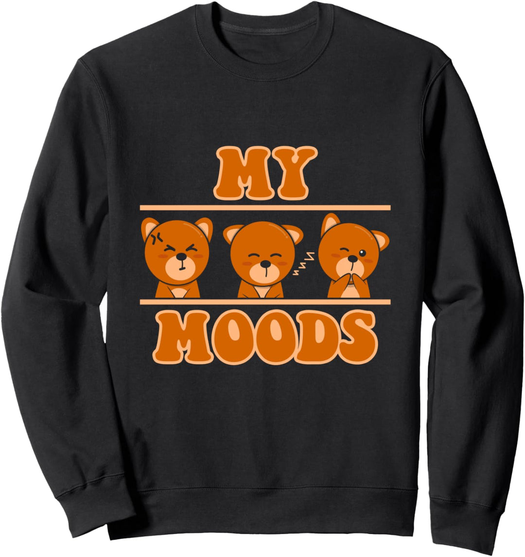 Meine Stimmung Teddybär Bär Knuddelbär Müde Schüchtern Sweatshirt