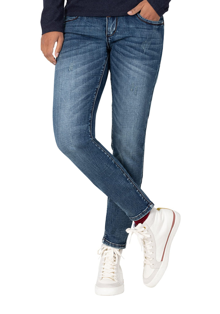 Timezone Damen Slim Enyatz Jeans 25W / 32L Blue Steel Wash, 25W / 32L Blue Steel Wash