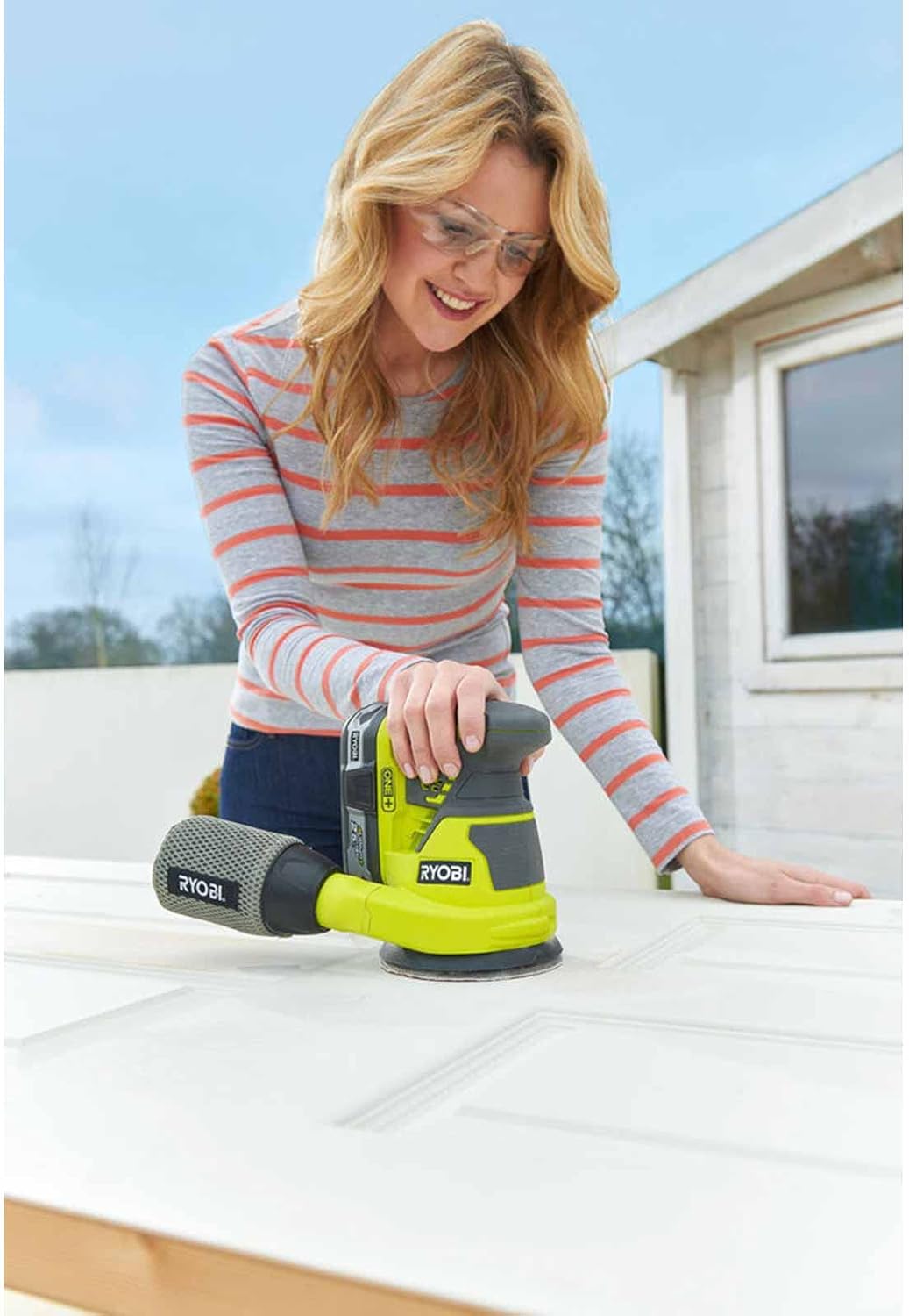 Ryobi 5133001903 R18AG-0 One+ Winkelschleifer, kabellos, abgewinkelt
