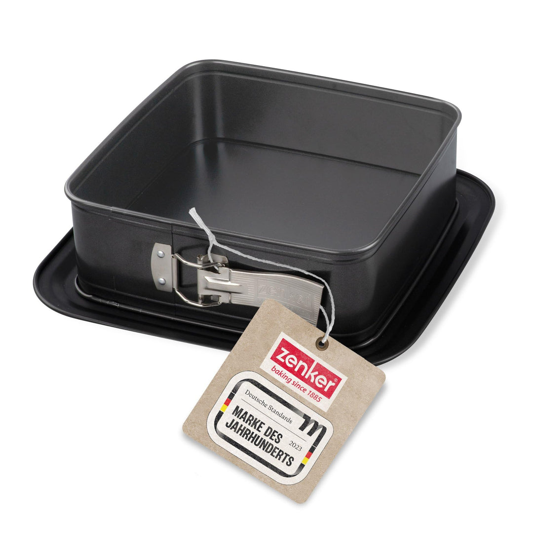 Zenker Bake, Click & Go Quadratische Springform – 24 x 24 x 8 cm – Backform mit separat erhältlichem