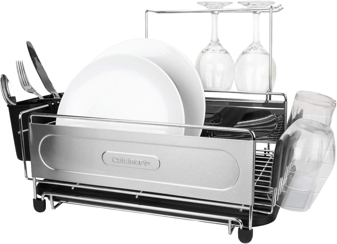 Cuisinart Abtropfgestell aus Edelstahl – inklusive Draht, Utensilienhalter, Abtropfbrett, Stielgläse
