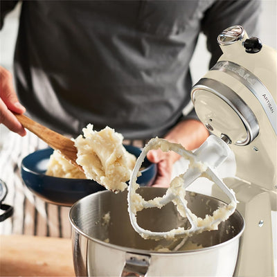 ARTISAN 5KSM185PSEAC Küchenrührmaschine Creme mit Edelstahlrührwerkzeug, Creme