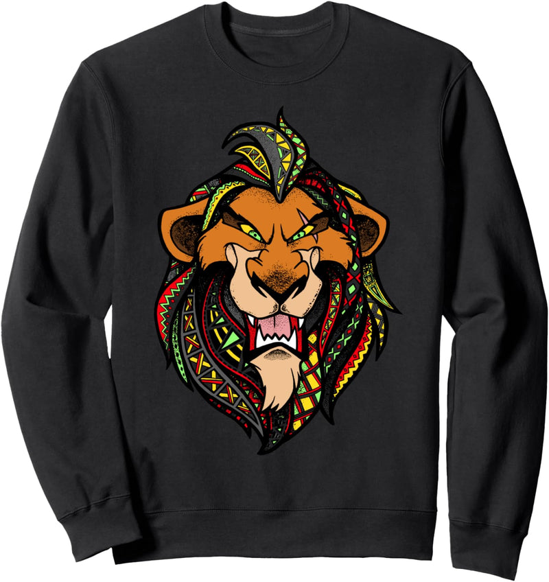 Disney The Lion King Scar Patterned Mane Portrait Sweatshirt