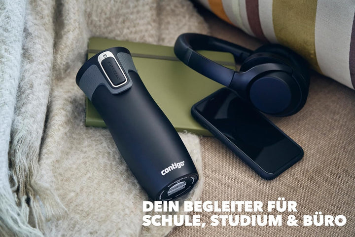 Contigo West Loop Autoseal Thermobecher, Edelstahl Isolierbecher, Kaffeebecher To Go, BPA frei, ausl