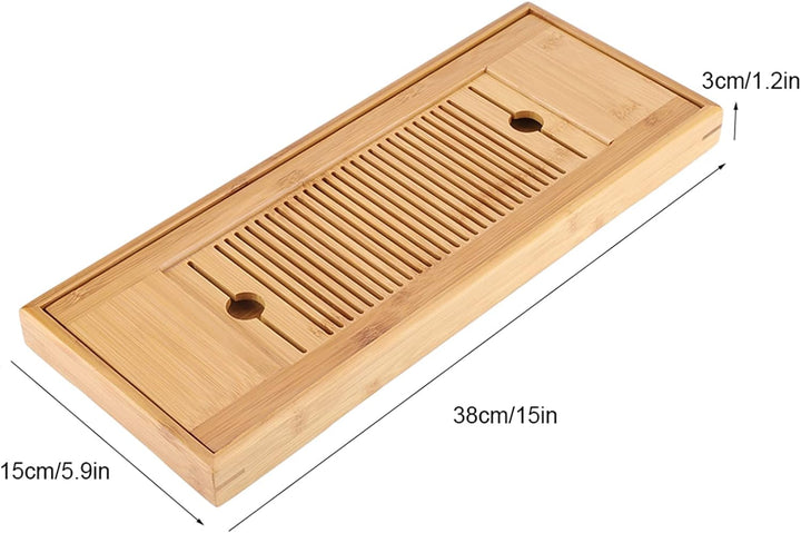 Chinesisches Teetablett aus Bambus,Geschmackvolle Bambus japanischen/chinesischen Gongfu Tee Tisch,T