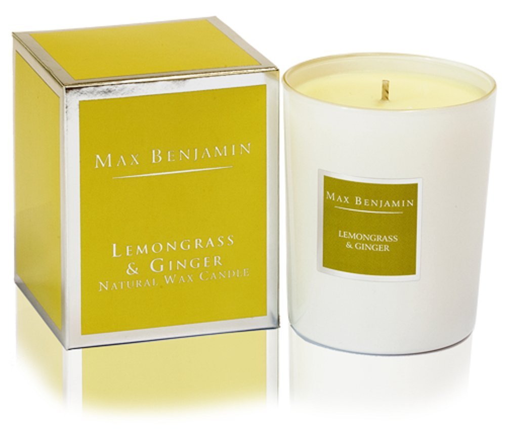 Max Benjamin Kerze mit einem Docht 190 g – Zitronengras & Ingwer.
