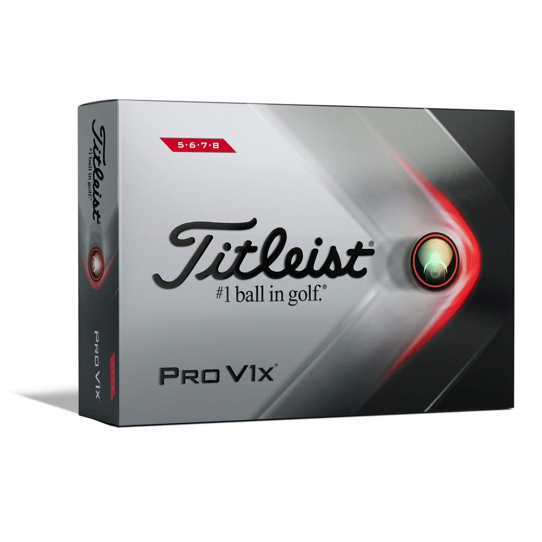 Titleist Pro V1x Golfbälle (ein Dutzend) Weiss Hohe Zahlen Einzeln, Weiss Hohe Zahlen Einzeln