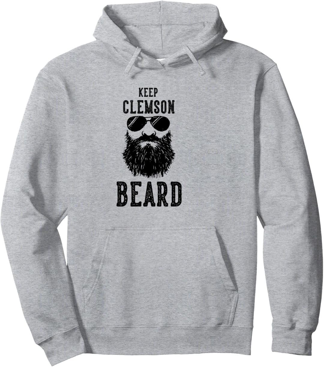 Keep Clemson South Carolina BEARD Funny Hipster Retro Pullover Hoodie