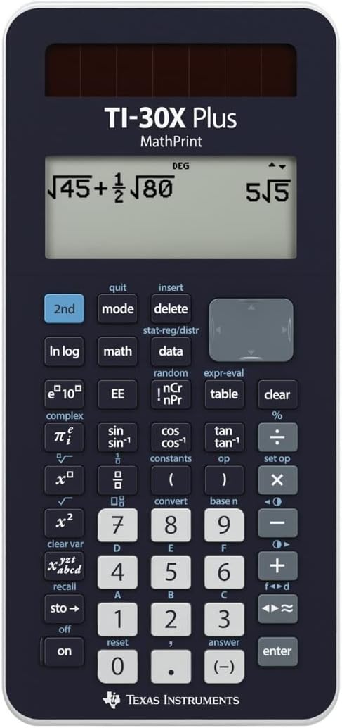 CALCUSO Standardpaket Rot mit Taschenrechner TI-30X Plus Mathprint (Deutsch) Rot TI 30 X Plus MathPr