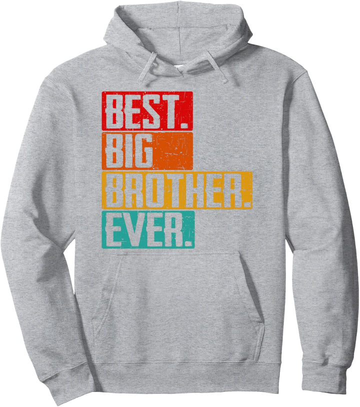Best Big Brother Ever Retro Geschwisterbrüder Familie alter Sohn Pullover Hoodie
