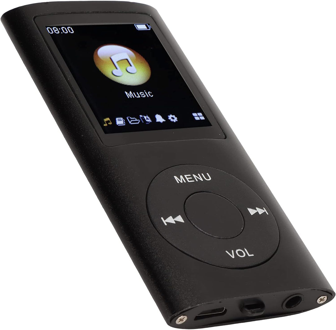 Yctze MP3/MP4-Player, Tragbarer Musikplayer mit Kopfhörer, 1,8-Zoll-HD-Bildschirm, Unterstützt Bis z