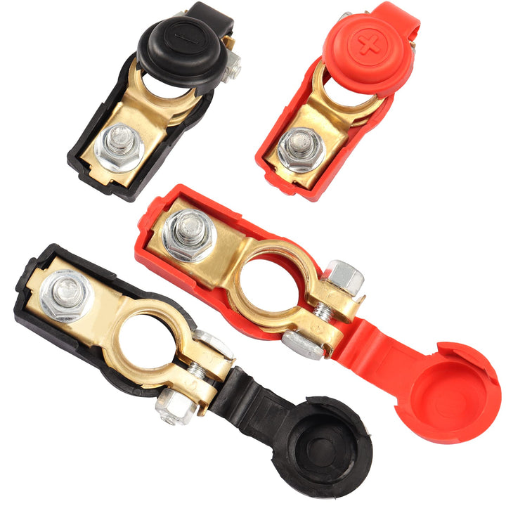 MEIRIYFA Auto Batterie Kabel Klemme Stecker, positive und negative Klemmen Reine Kupfer Adapter Stec