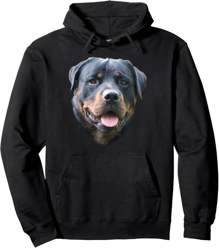 Rottweiler Gesicht Pullover Hoodie
