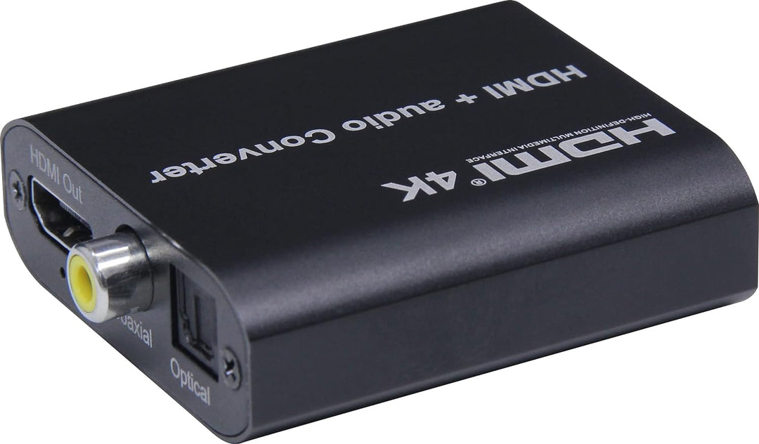 PremiumCord HDMI 4K Audio Extractor mit Audiotrennung auf Stereoklinke, SPDIF Toslink, RCA Cinch, Fa