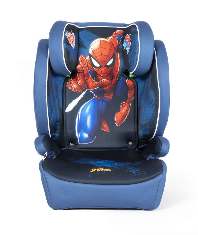 Tataway Marvel Spiderman Autositz mit ISOFIX-Befestigung für Kindersicherheit mit einer Körpergrösse