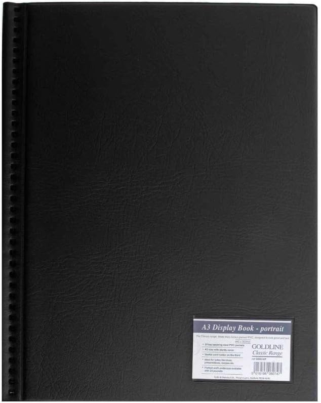 Sichtmappe Goldline A3 24 Huel sw 24 Taschen A3 (Hochformat), 24 Taschen A3 (Hochformat)