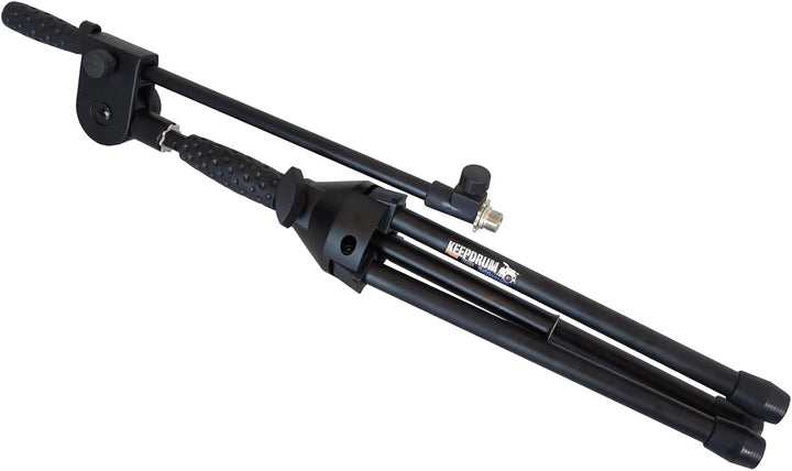 keepdrum EMS013 Mikrofonständer PRO Stativ halbhoch ausziehbar mit Galgen, EMS013