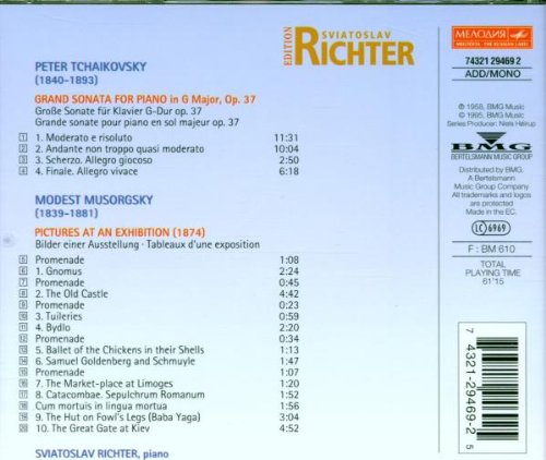 Svjatoslav Richter Edition Vol. 9 (Tschaikowsky, Mussorgsky), Audio-CD