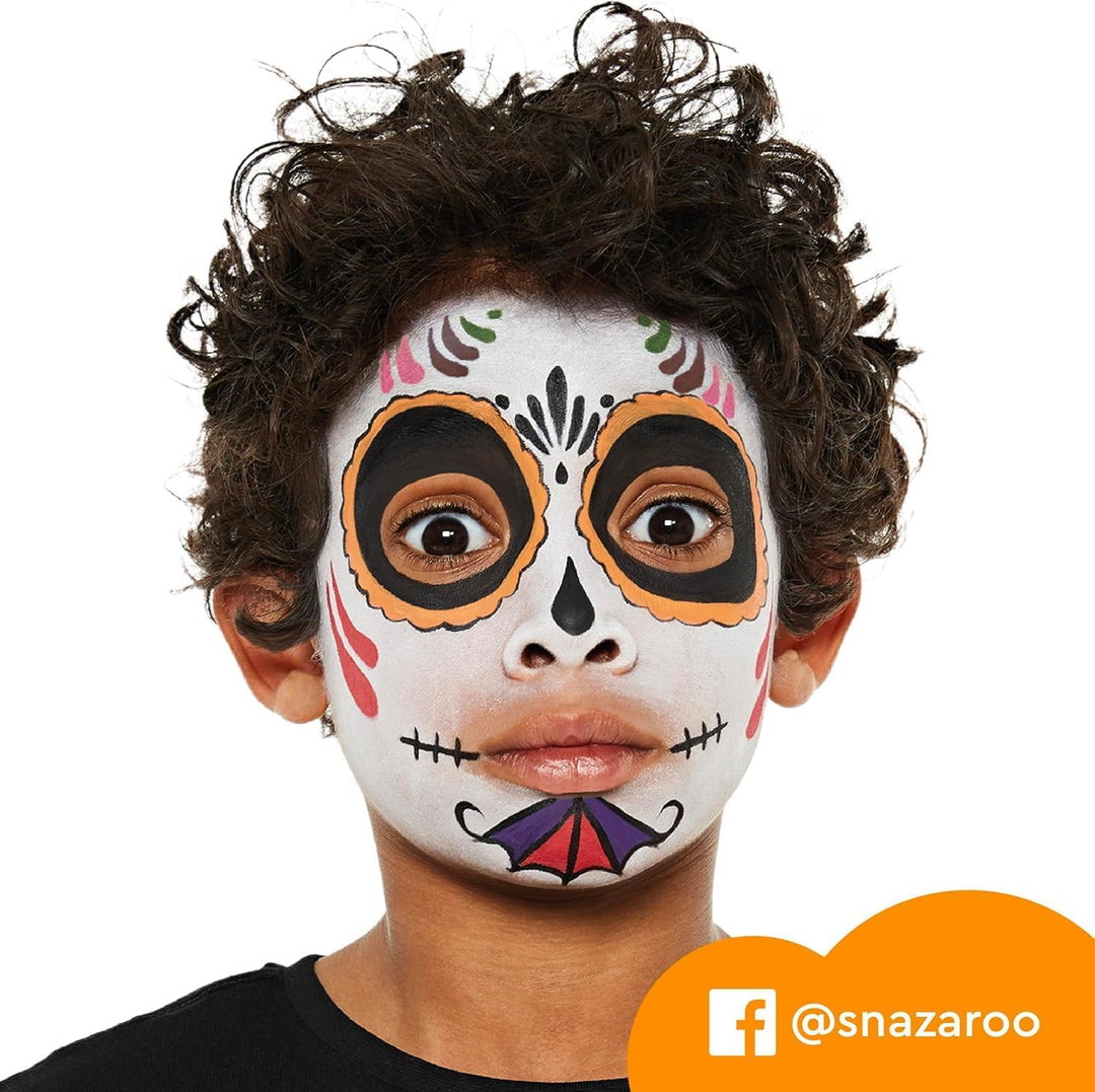 Snazaroo Schminkbox für Kinder & Erwachsene – inkl. Schminkfarben, Glitzer, Pinsel & Schwämme – Schm