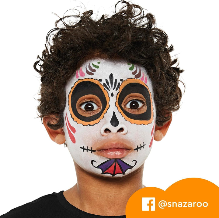 Snazaroo Schminkbox für Kinder & Erwachsene – inkl. Schminkfarben, Glitzer, Pinsel & Schwämme – Schm