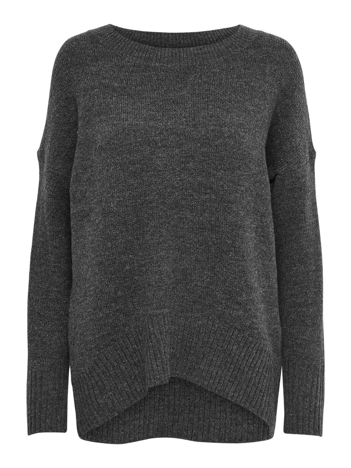 ONLY Female Strickpullover ONLNANJING Strickpullover M Dark Grey Melange, M Dark Grey Melange