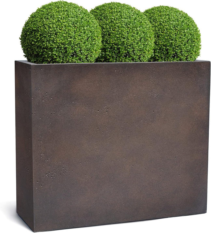 ESCHBACH® Pflanzkübel HIGH Box 80 Rost Braun Raumteiler XL * 80 x 30 x 68 cm * 10 Jahre Garantie
