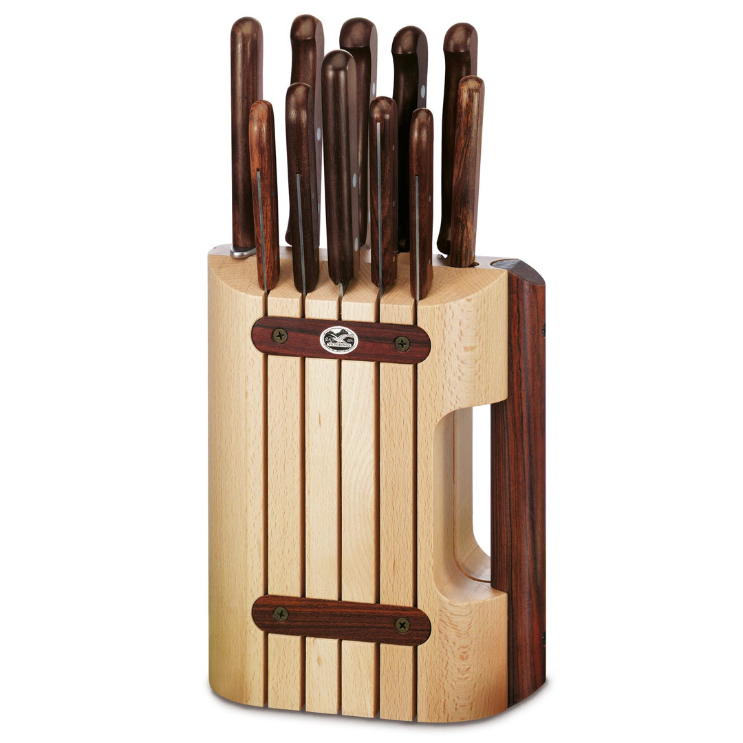 Victorinox Messerblock mit Inhalt, 11-teilig, Inkl. 11 Küchenmesser, Messer-Aufbewahrung, aus Holz,