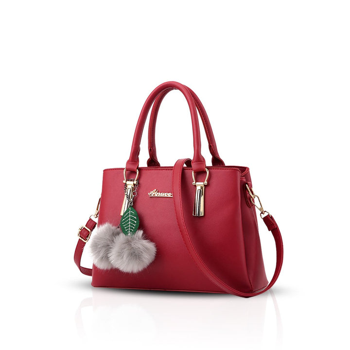Nicole&Doris Neue PU-Leder beiläufige Art und Weise Handtasche Schultertasche Messenger Bag Rot, Rot