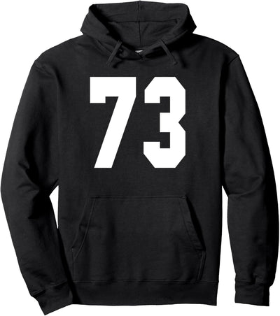 # 73 Team Sports Jersey Front & Back Number Player Fan Pullover Hoodie