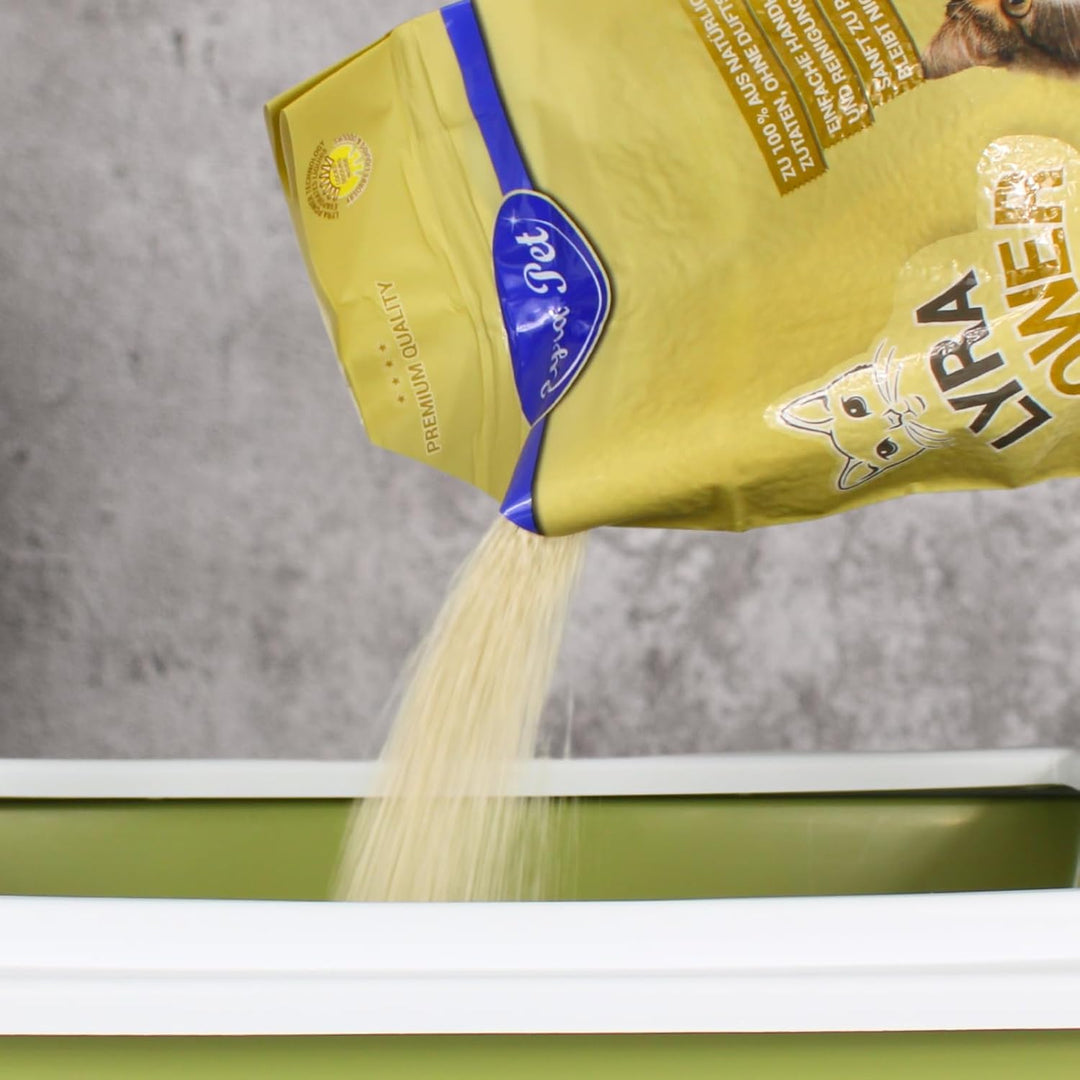 Lyra Pet® | 7,5 kg Tofu Katzenstreu | Parfümfreie Klumpstreu | 300% Saugkraft | Umweltfreundliches N
