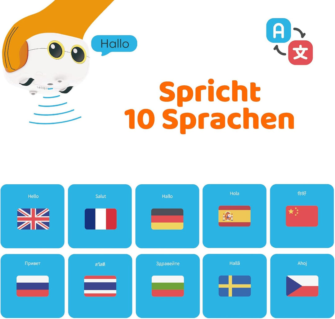 MatataStudio Talebot Pro Programmierbarer Roboter für Kinder 3-5 Interaktives Roboter Spielzeug für