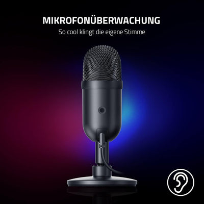 Razer Seiren V2 X - USB-Mikrofon für Streamer (25-mm-Kondensator-Mikrofon, Supernieren-Richtcharakte